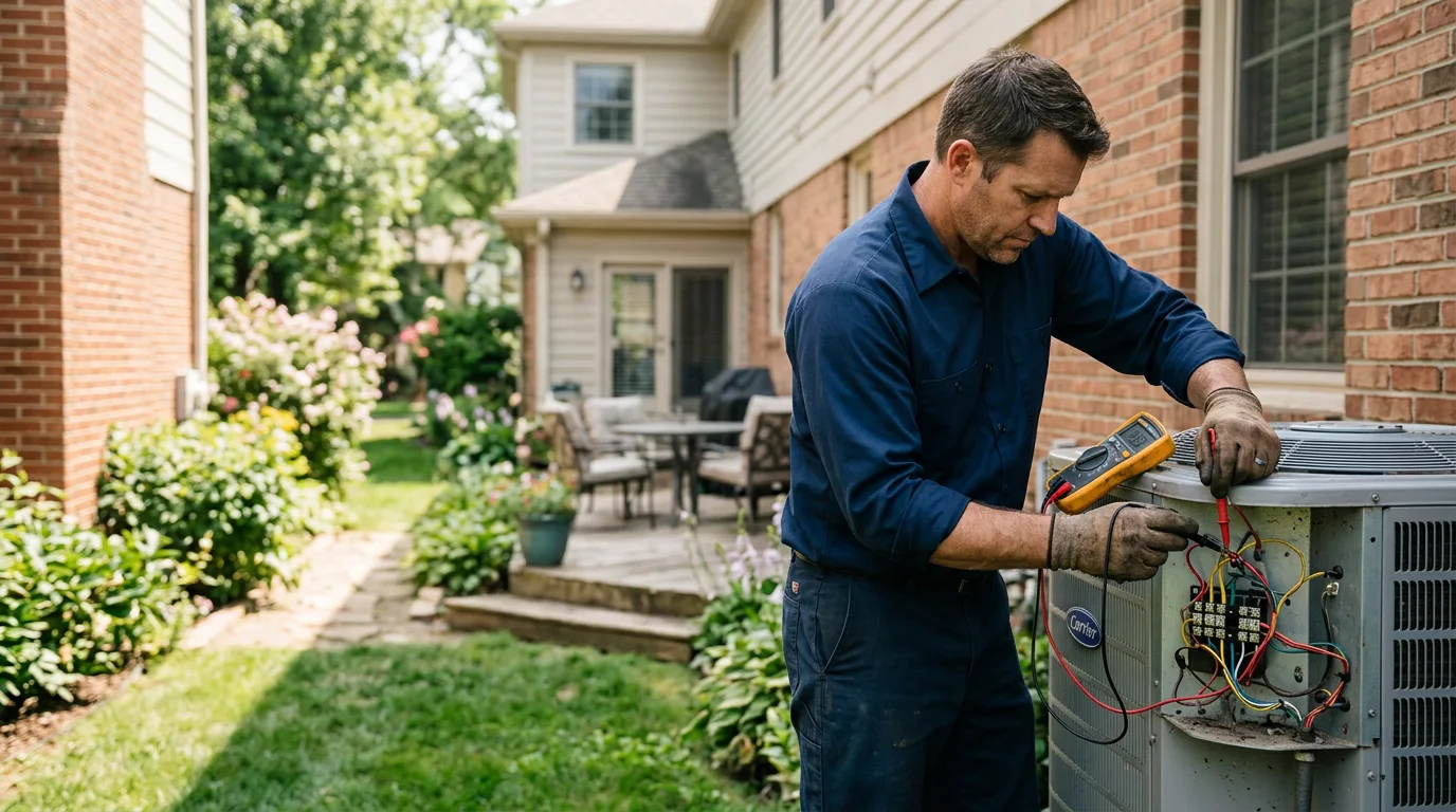 HVAC technician working near Brandy Station, VA